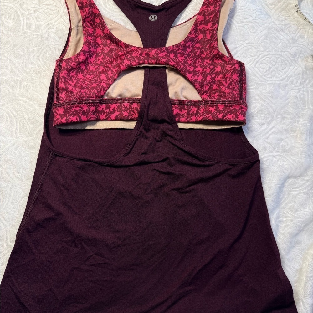Lululemon Power Y Tank with Built-In Bra – Size 2 - Picture 2 of 6